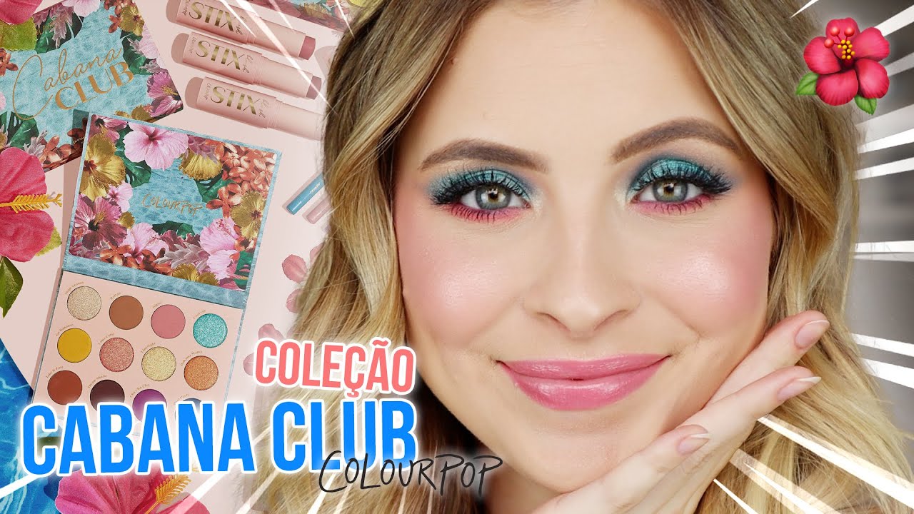 MAKE PRA COMEÇAR A PRIMAVERA! TESTEI A COLEÇÃO CABANA CLUB DA COLOURPOP!!! | FERNANDA TUMAS