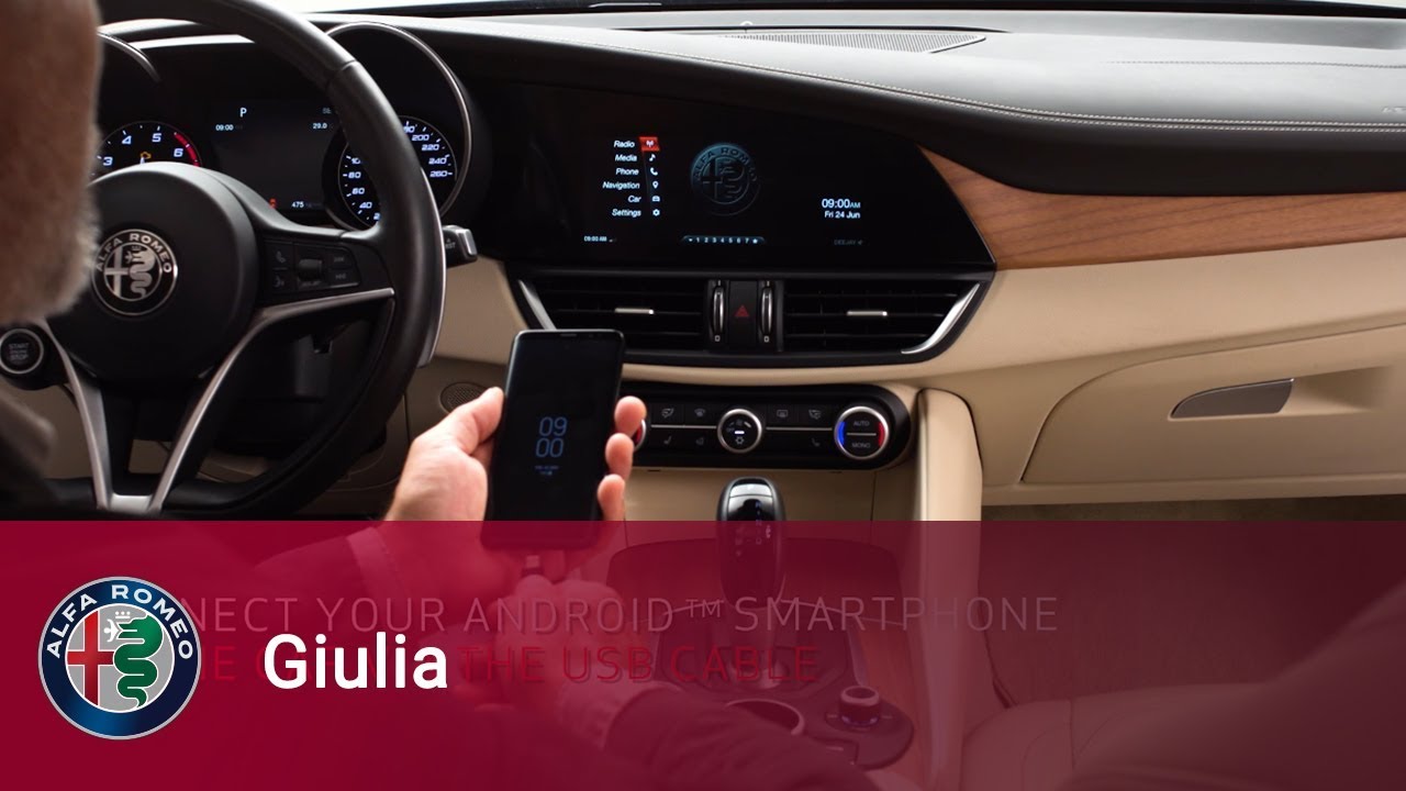Alfa Romeo Giulia - Android Auto for Android devices