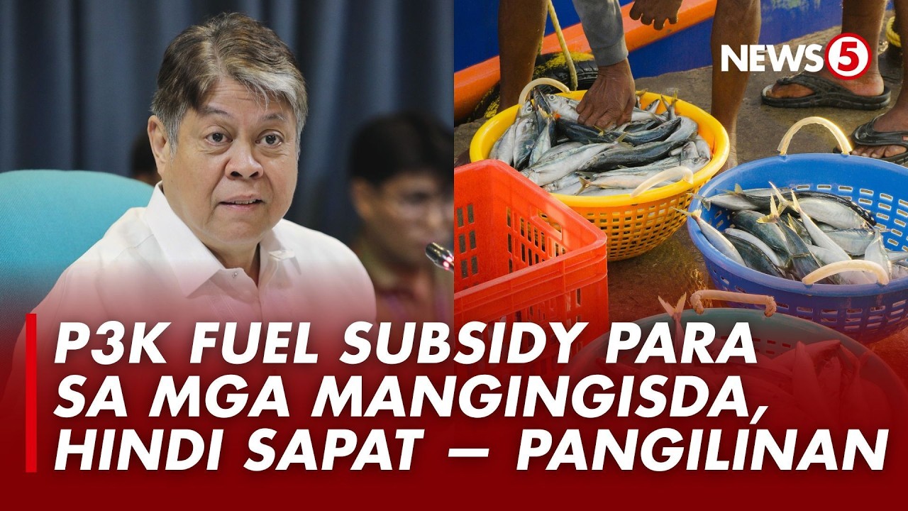Sen. Pangilinan, idiniin na kulang ang P3,000 ayuda sa mga mangingisda