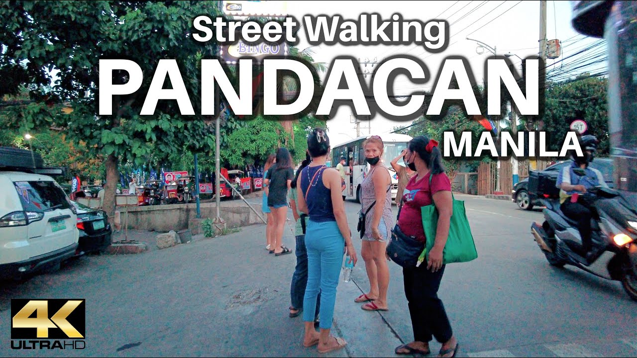 Street Walking in PANDACAN Manila Philippines - Night Scenes [4K]