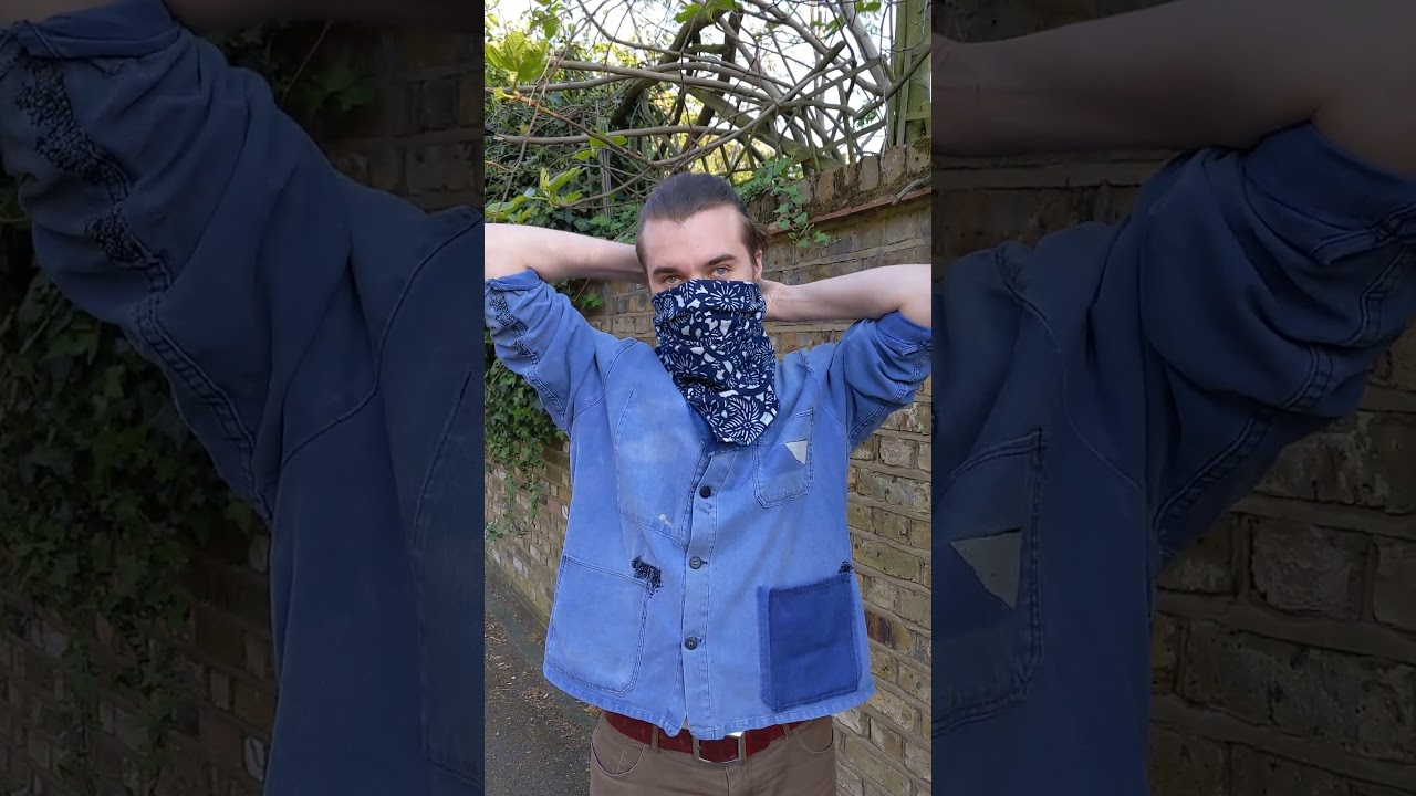 Bluehanded How to tie bandana to cover your face