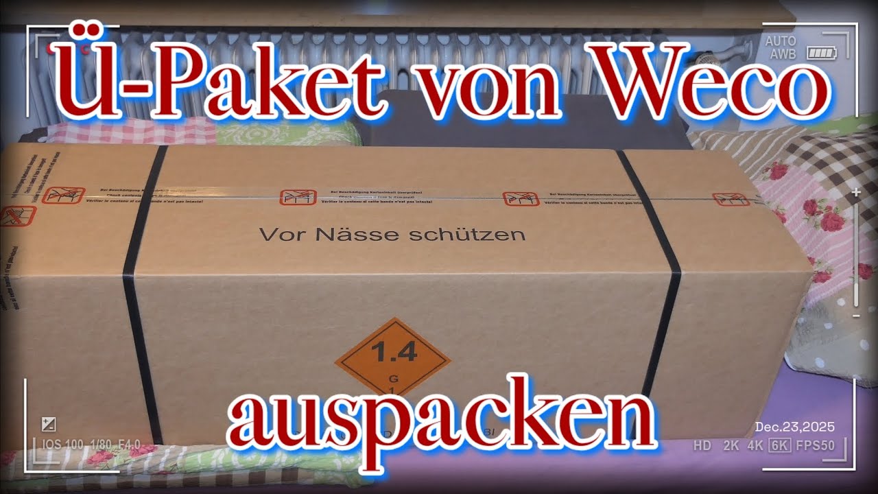 Überraschungs-Paket von Weco auspacken für Silvester