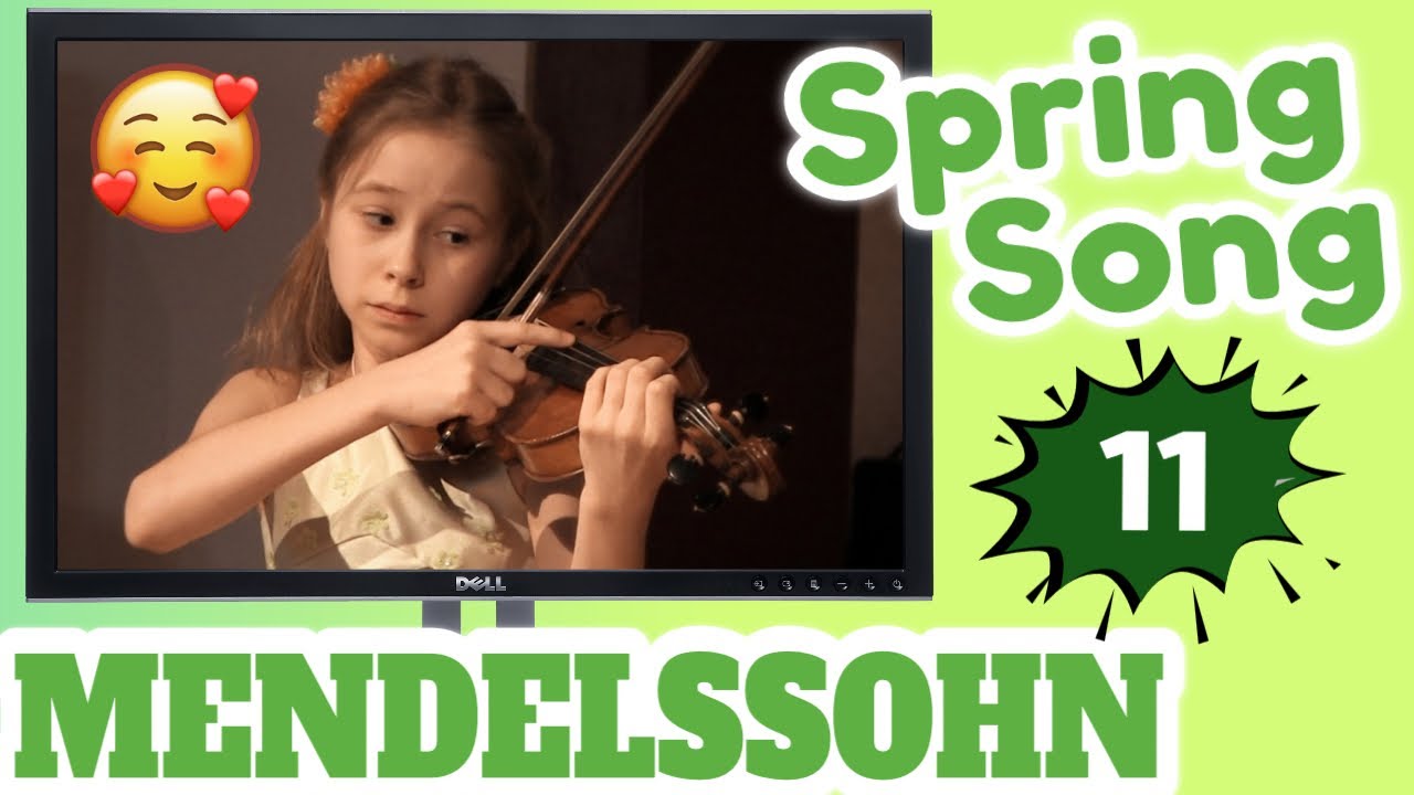Mendelssohn. Spring Song - 11 years old violinist Sima Bezuglova