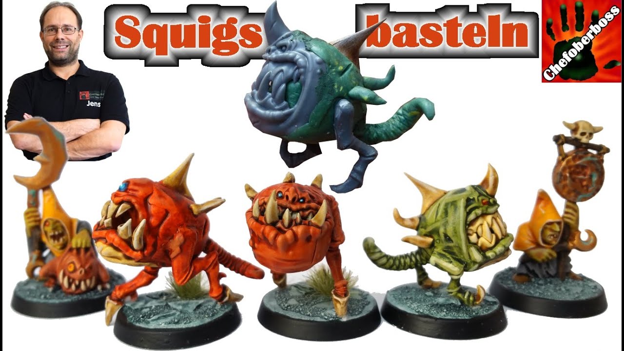 Wie bastelt man Squigs aus Greenstuff selbst für Age of Sigmar und Warcry - Bastel Tutorial