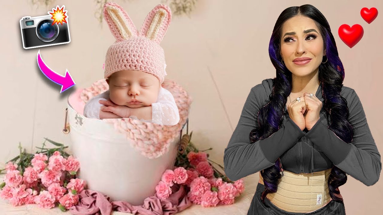 LA PRIMERA SESIÓN DE FOTOS DE RECIÉN NACIDA DE NASYA 🥹💗 *Lloramos*  | Karla Bustillos