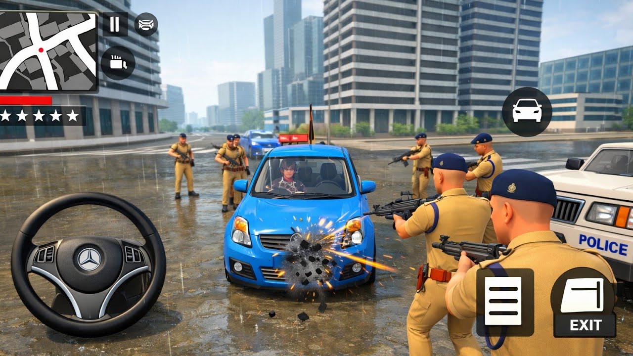 Jack Bhai vs Police 🚔💥 | Bhayankar Fight Scene 😱 | Indian Theft Auto Simulator #ita #franklin 