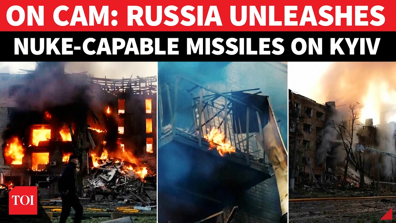 'EVERY INCH BOMBED': WW2-Like Scenes In Kyiv As Putin's 4 Nuke Missiles Devastate Ukraine Capital