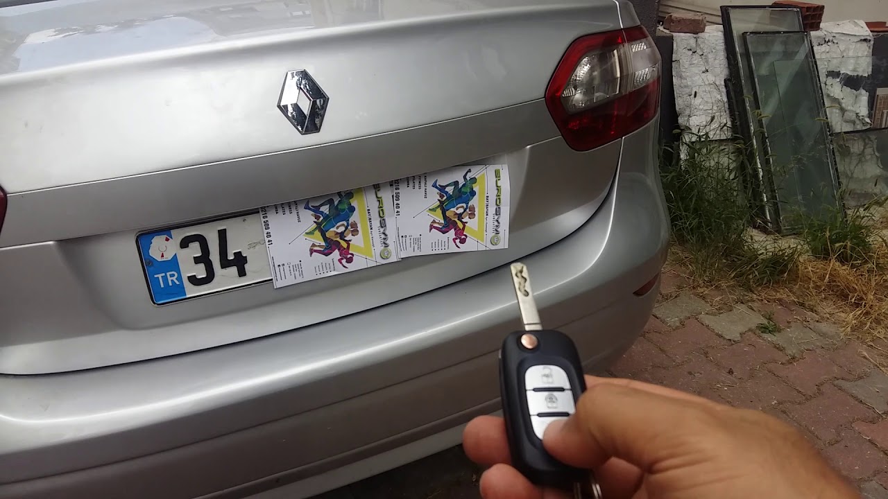 Renaulr Fluence Bagajı Kumandadan Otomatik A&ccedil;ma Aktifleştirme
