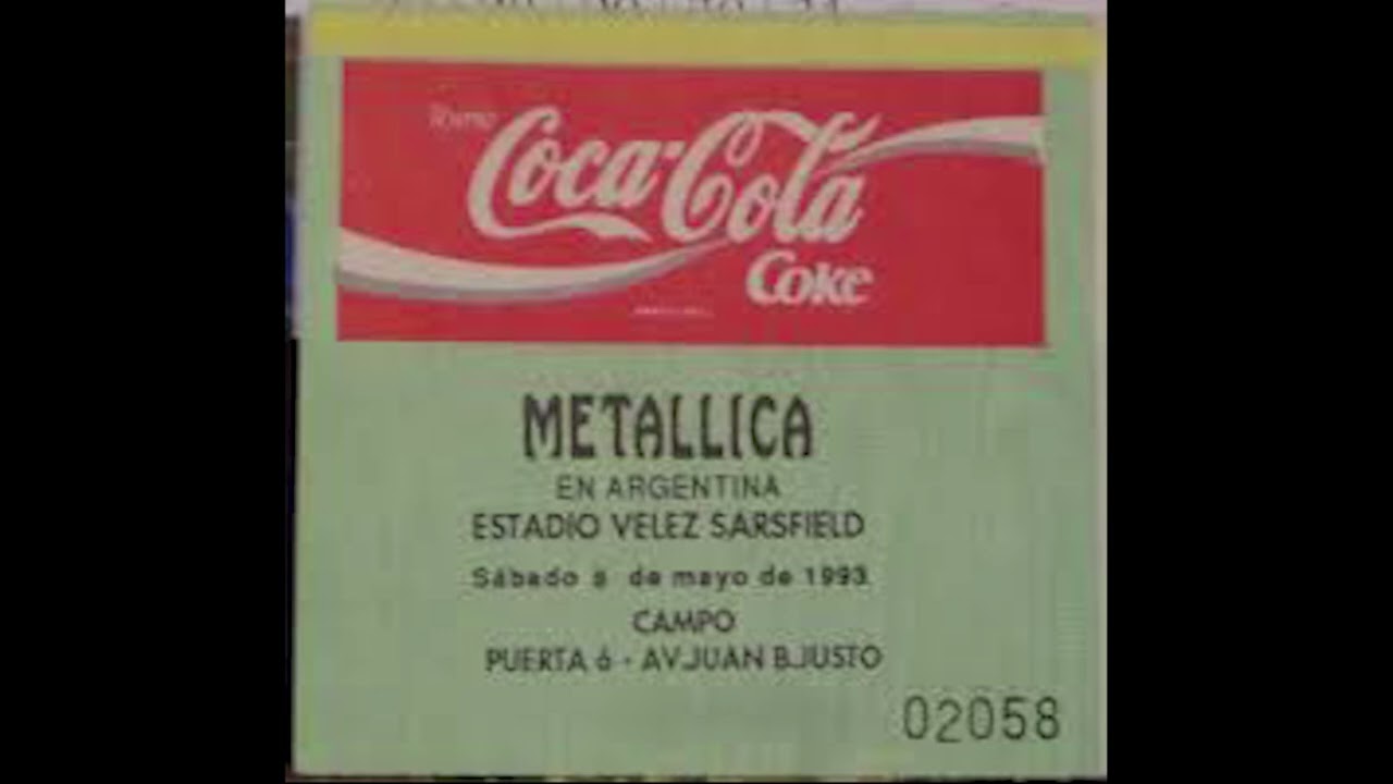 Metallica Argentina  - Estadio V&eacute;lez Sarfield (1993)