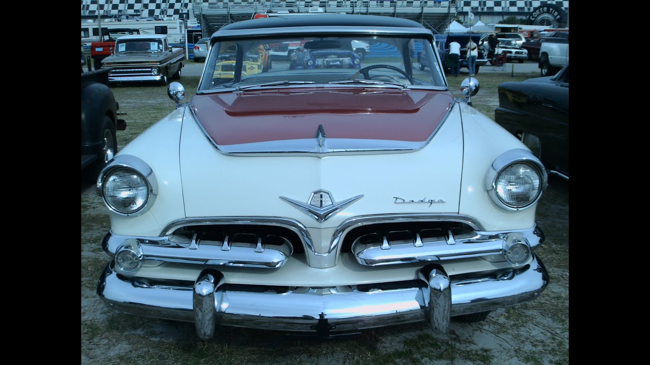 1955 Dodge Custom Royal Lancer Hardtop WhiteRedBlk DaytonaSpdwy032814