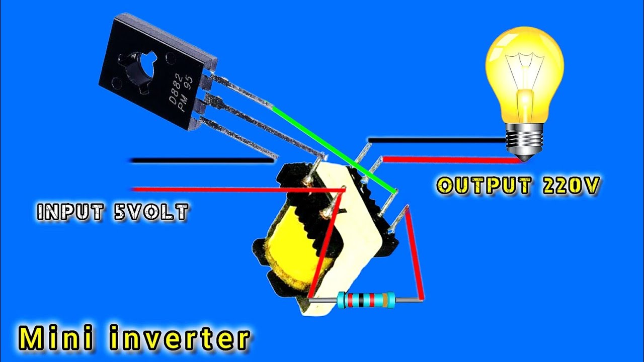Make 3.7v to 220v AC Inverter | Inverter Using D882 Transistor