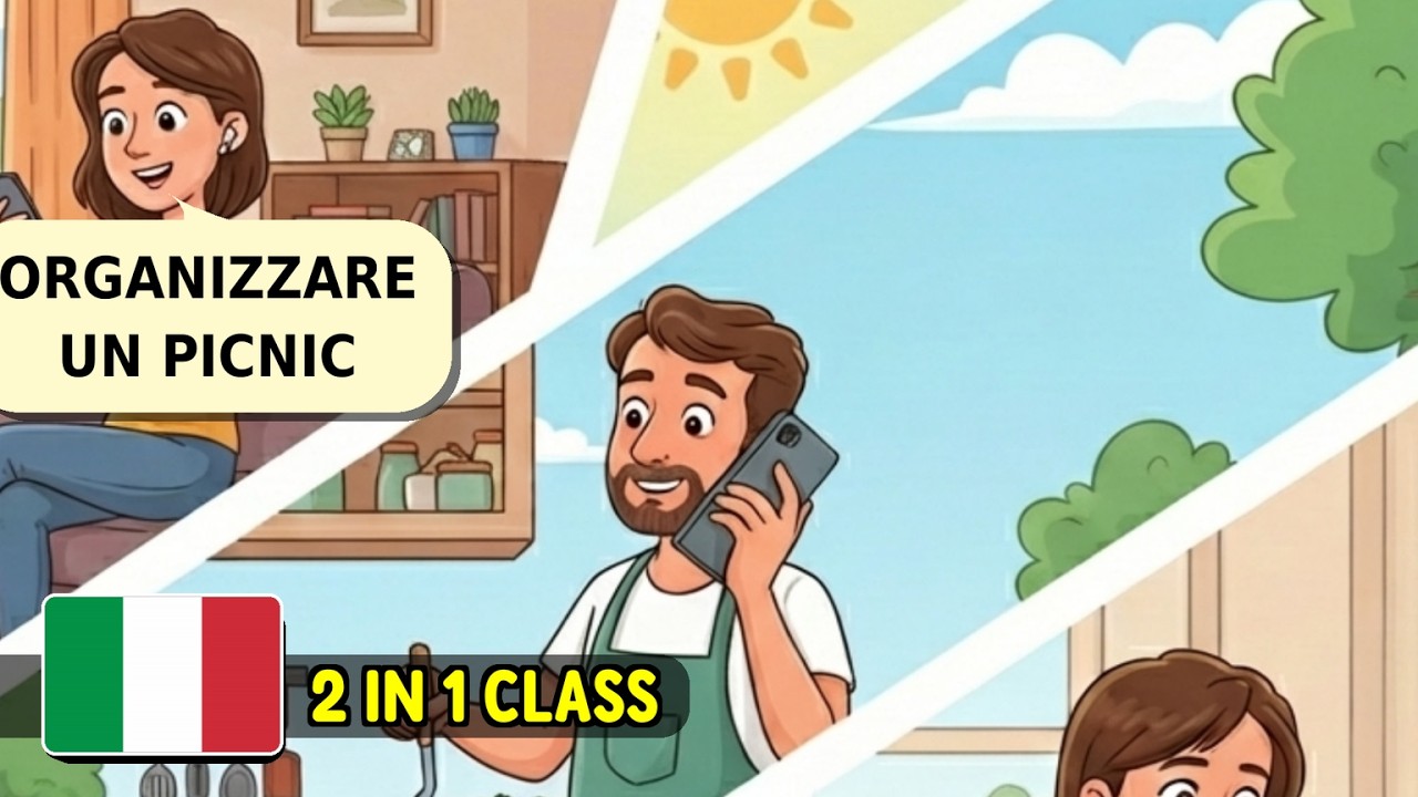 🇮🇹 Fare Piani e Invitare Amici: Organizzare un Picnic (Dialogo Italiano A1-A2)