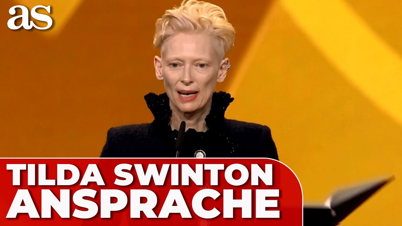 Tilda Swinton demonstriert am Eröffnungsabend der Berlinale gegen Unmenschlichkeit