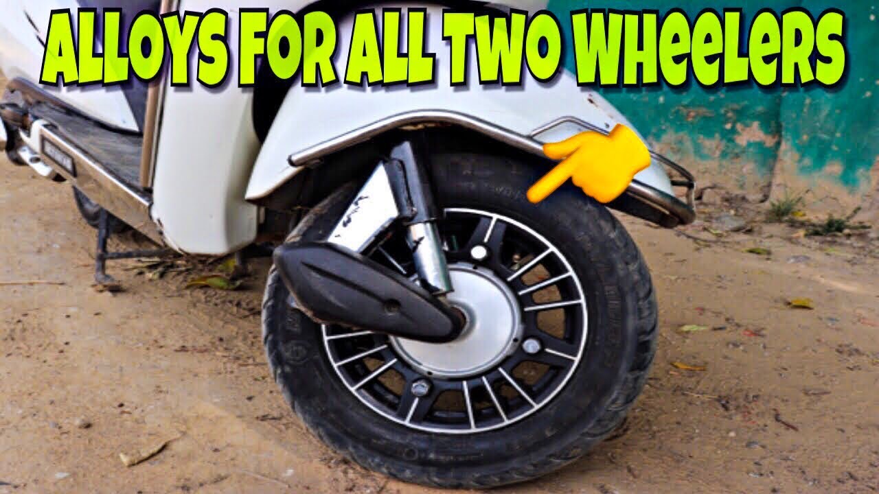 How To Install Alloy Wheels In Honda Activa || Honda Activa Modification