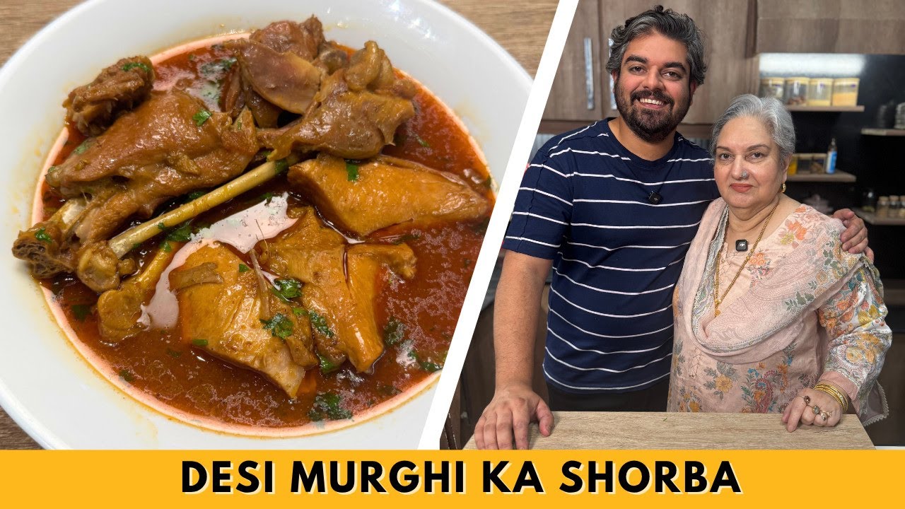 Desi Murghi Shorba Recipe | Desi Chicken Salad | Food With Saad Raja