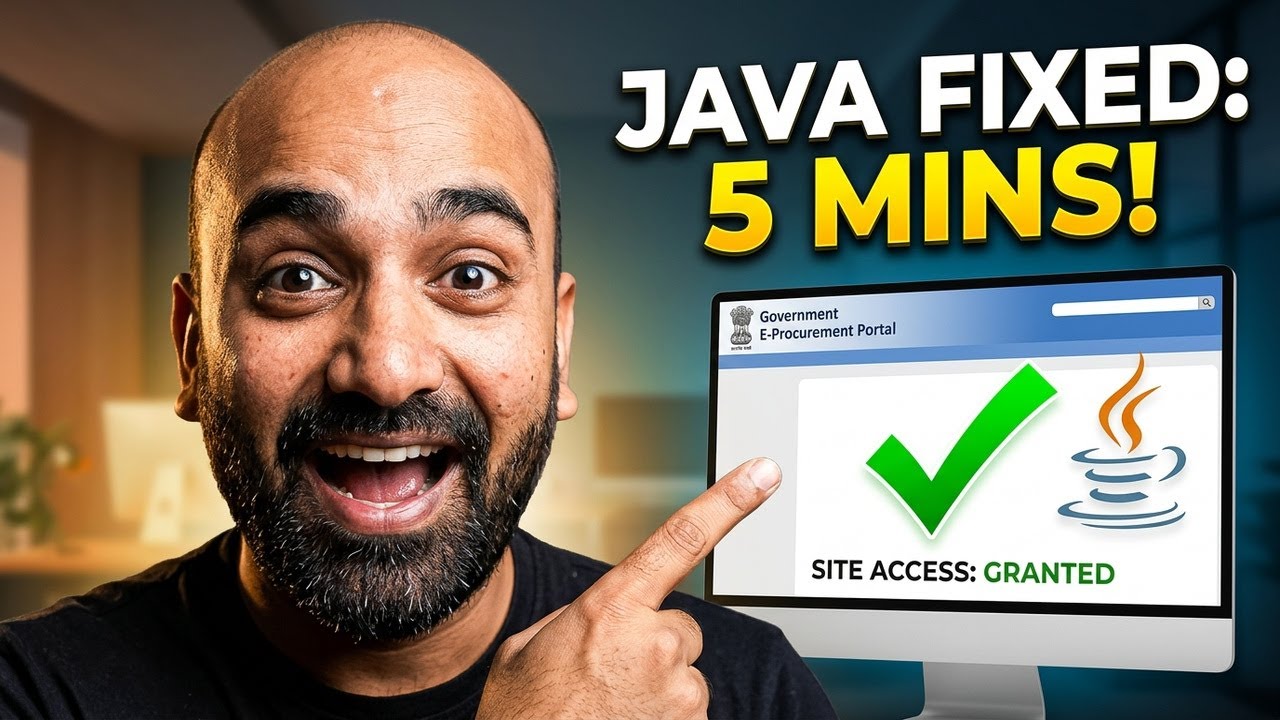 Java Settings for e tender and e procurement 2026: Done in 5 Minutes! 🔥