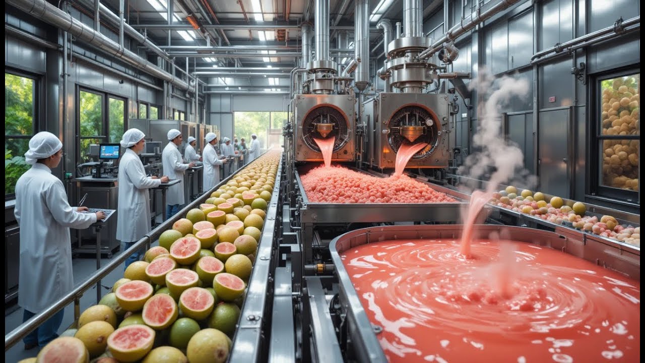 Inside a Guava Processing Factory: Juice & Pulp Production Secrets Revealed