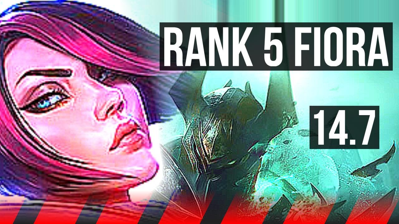 FIORA vs MORDEKAISER (TOP) | Rank 5 Fiora, 8 solo kills, 500+ games, 41k DMG | TR Challenger | 14.7