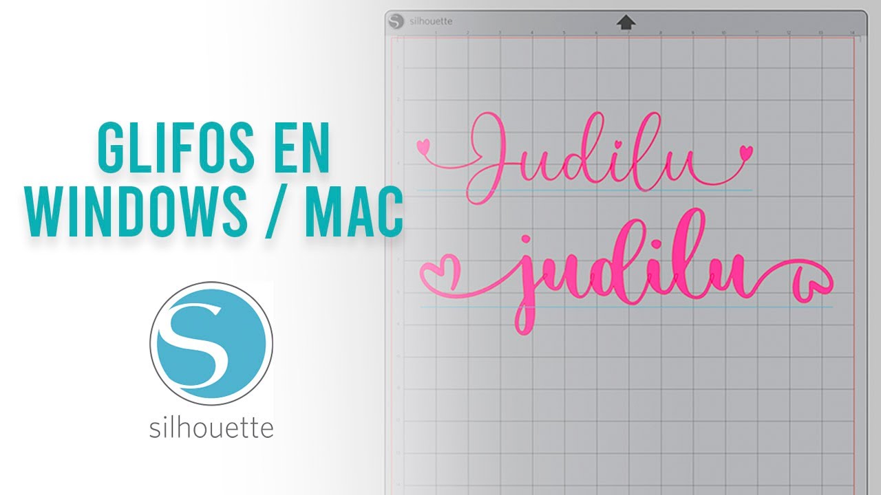 Como usar los glifos / caracteres especiales en Silhouette Studio con Windows y Mac