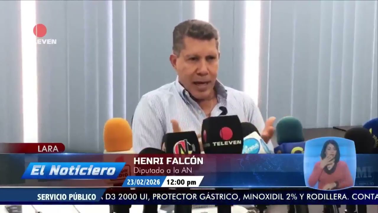 Henri Falcón celebra avances legislativos en el país - El Noticiero emisión meridiana 24/02/26