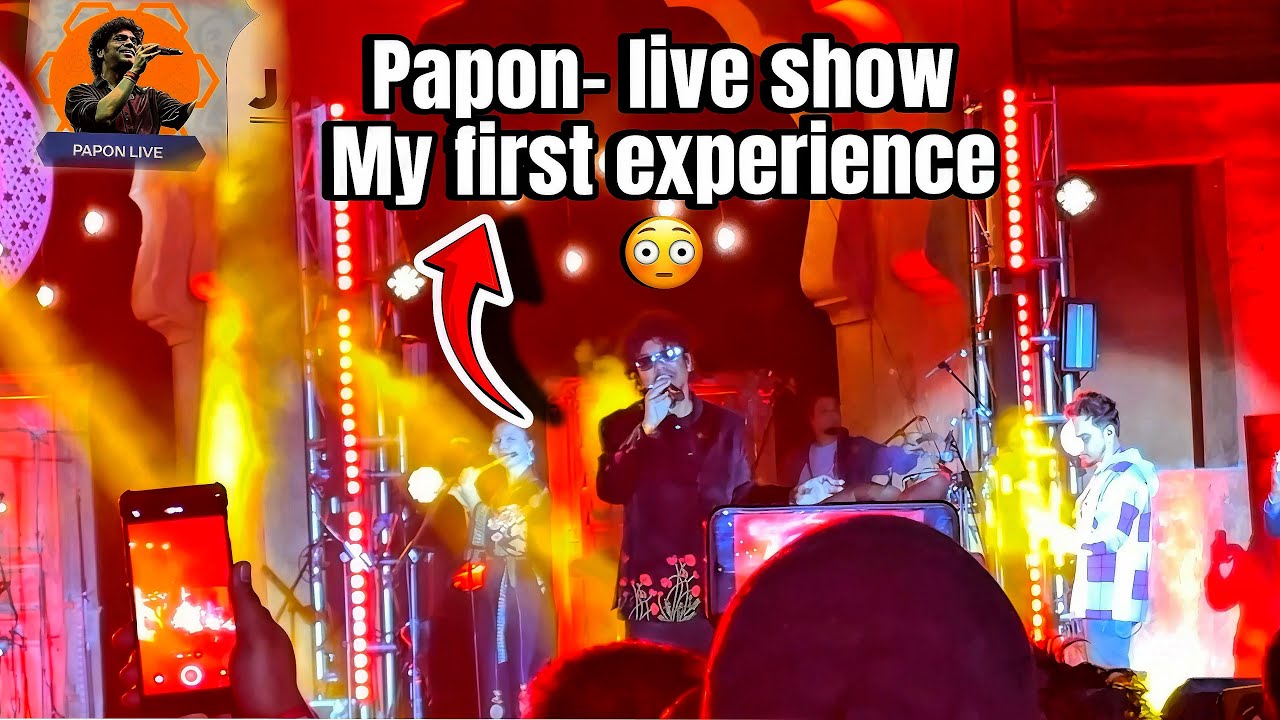 Papon - Live Show Experience | Mera Pehla Concert😳 #papon #paponlive #singer #trending 