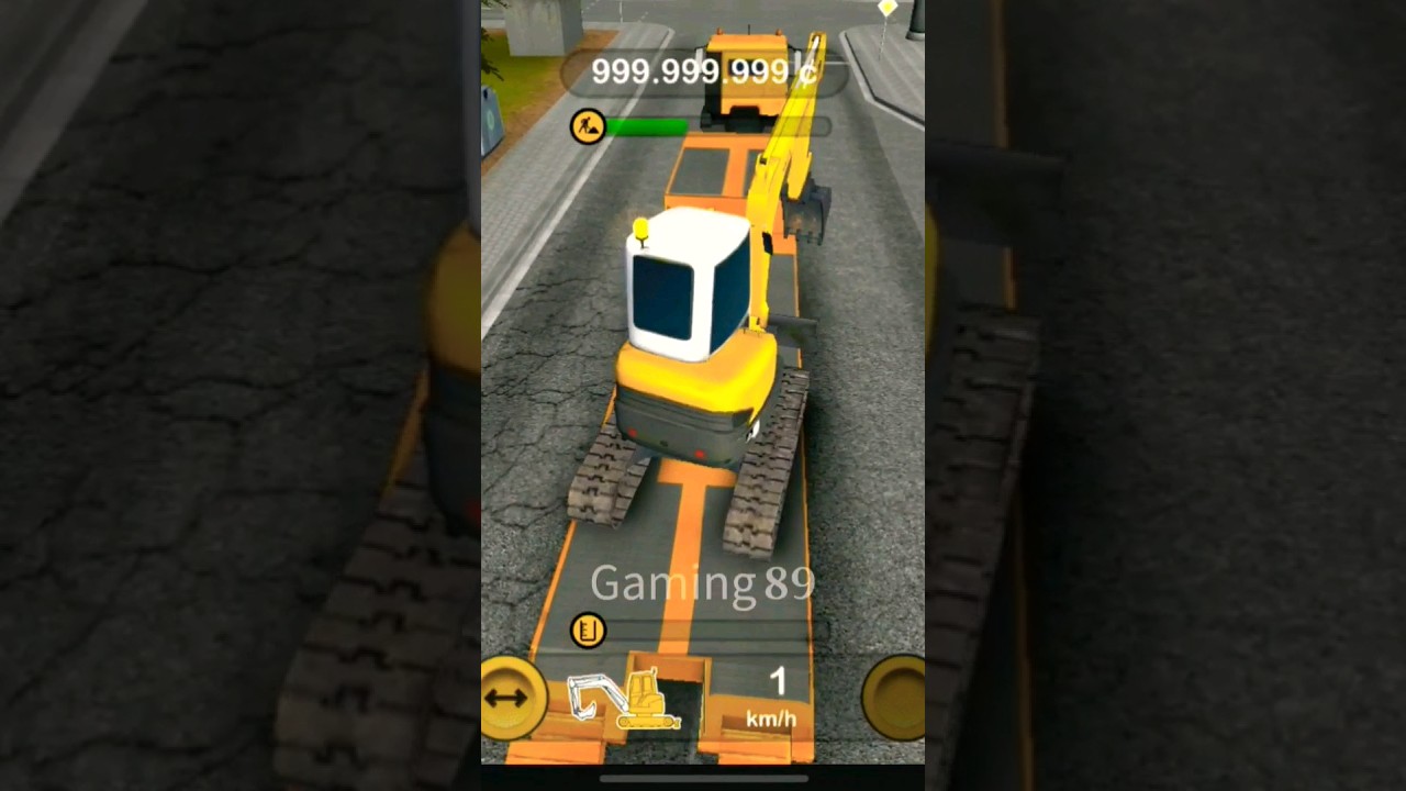 construction simulator 2014 How can you transport an excavator on a vehicle? #game #shorts