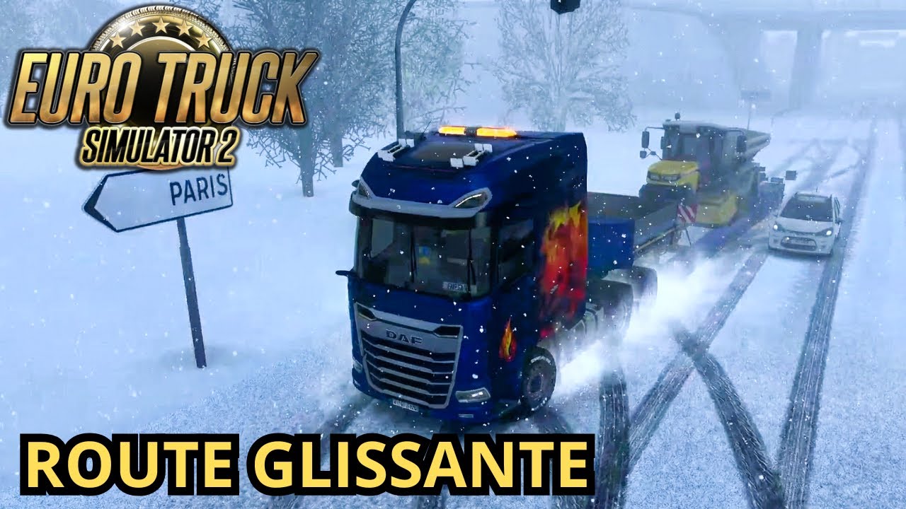 ROUTE GLISSANTE : une livraison qui tourne mal en France | ETS2
