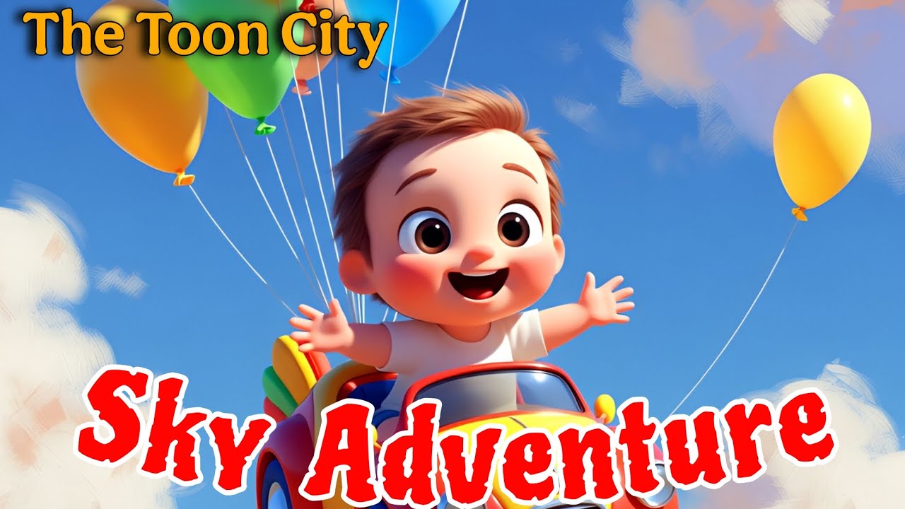💫 Sky Adventure 🚗 | 3D Baby Fun Learning! | The Toon City