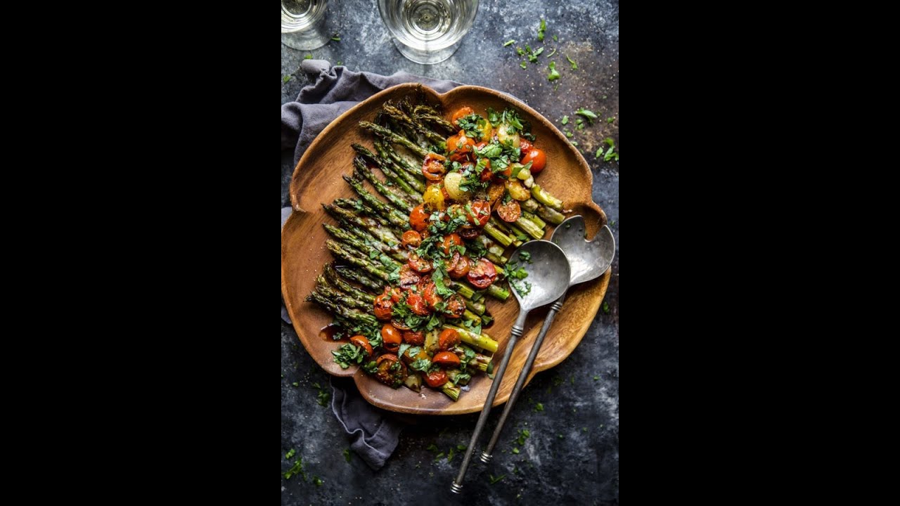 Caprese Roasted Asparagus