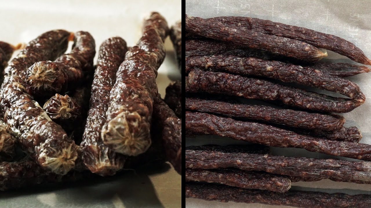 How To Make Droewors (Dried Sausage Sticks)  - Traditional South African Boerewors Recipe