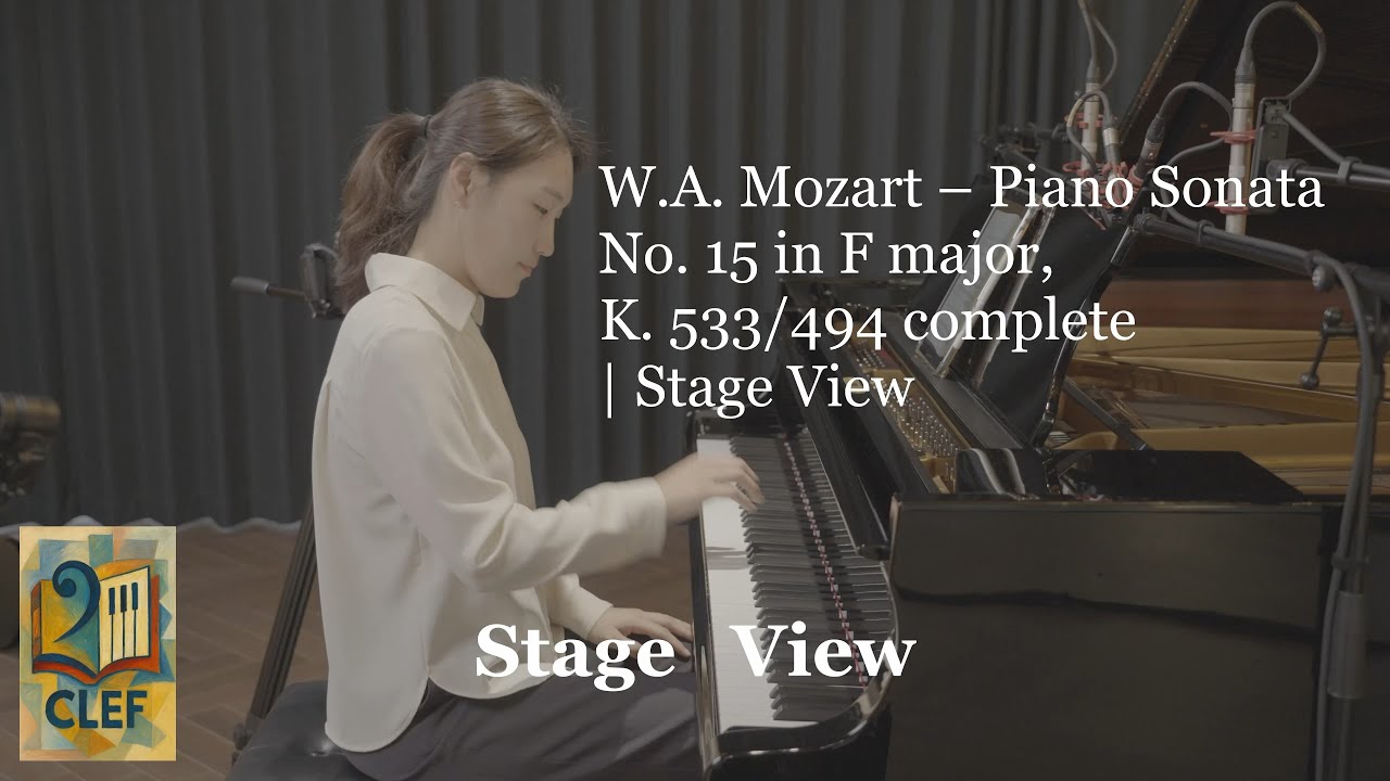 W.A. Mozart – Piano Sonata No. 15 in F major, K. 533/494 complete | Stage View