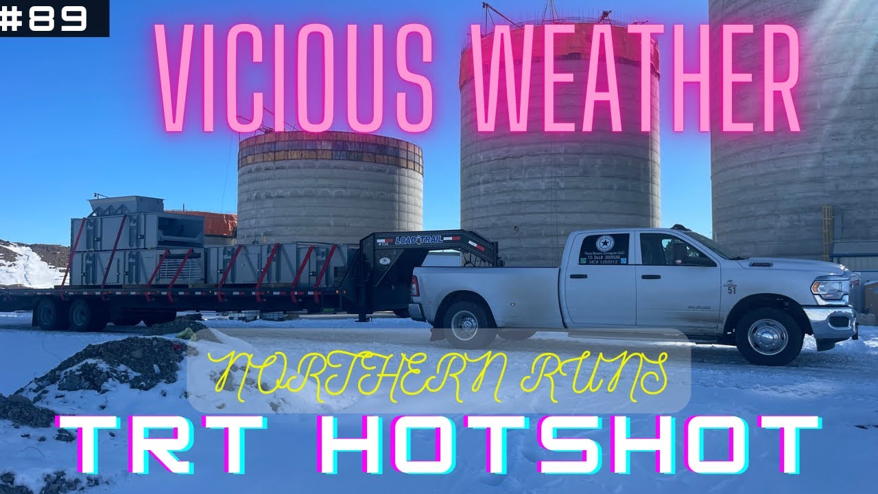 Hotshot trucking in severe elements!!