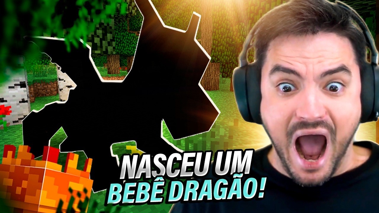 NASCEU O NOSSO BEBÊ DRAGÃO NO MINECRAFT #3.34