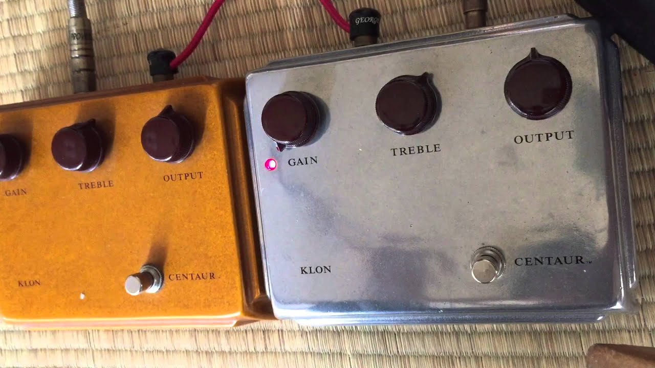 KLON Centaur gold VS KLON Centaur silver.
