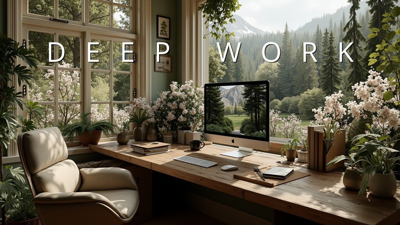 Deep Work Music Cal Newport ~ Focus Study Sounds Nature & Calm