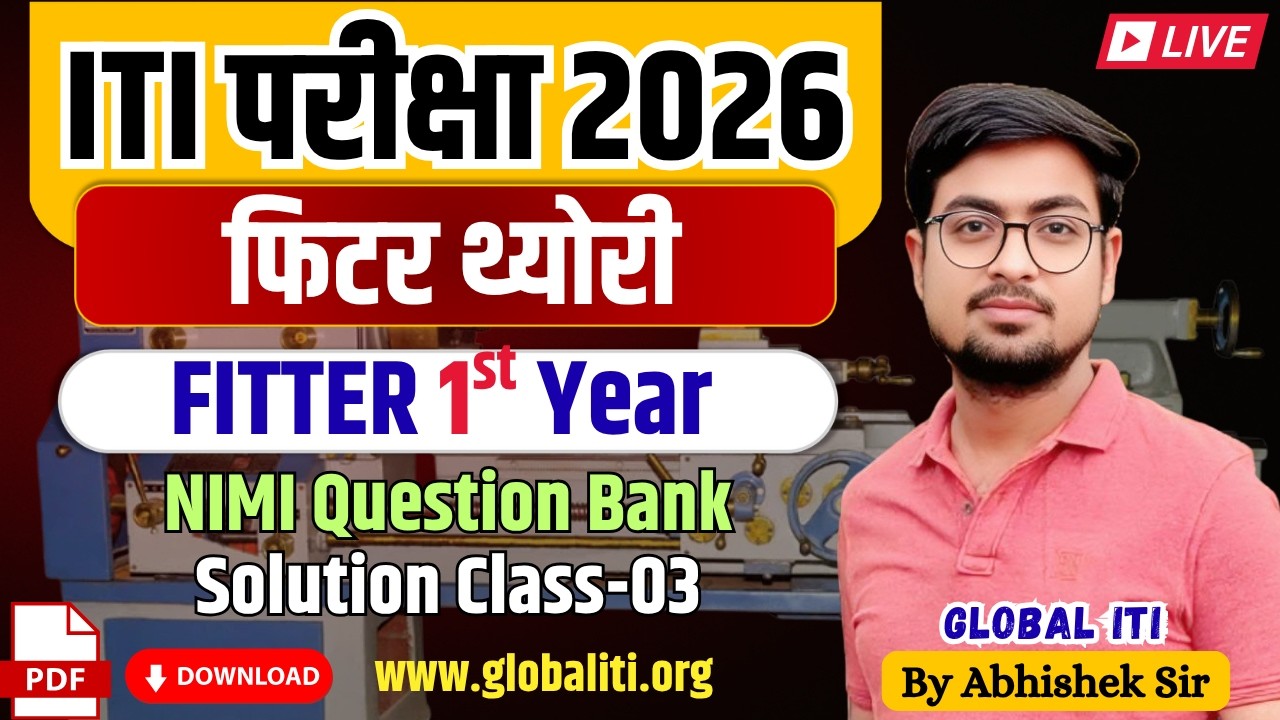 ITI Fitter Theory 1st Year Class-03 | Fitter Trade Theory in Hindi 1st Year 2026