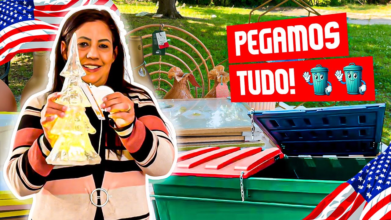 Jogaram decorações, almofadas, lixeirinhas e muito mais no lixo dos Estados Unidos 🇺🇸 #estadosunidos