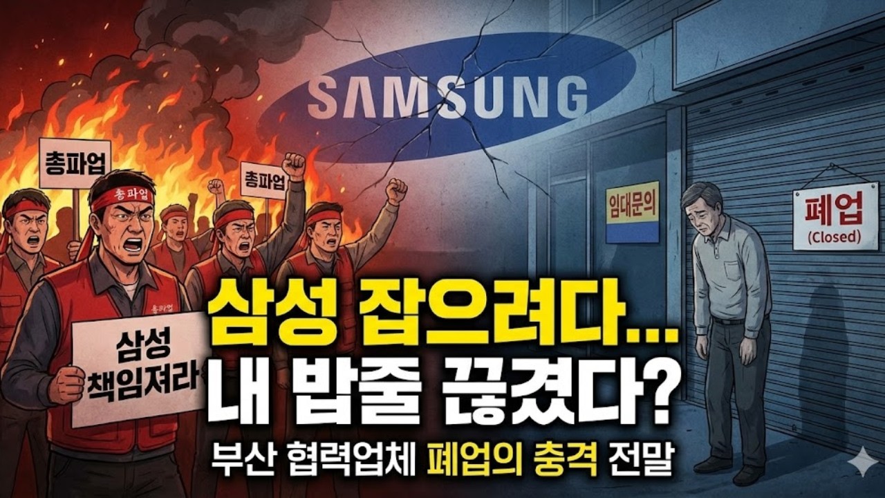 노조의 파업이 만든 비극 삼성 서비스센터 폐업 사태의 숨겨진 진실