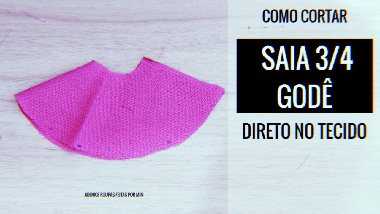 DIY SAIA COM 3/4 GODÊ (ILUSTRAÇÃO)