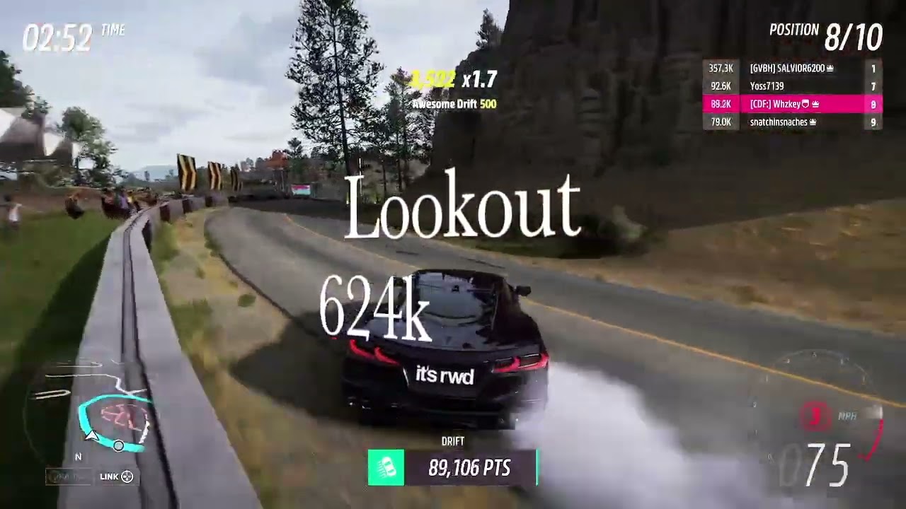 Some decent RWD scores in Open Drift FH5