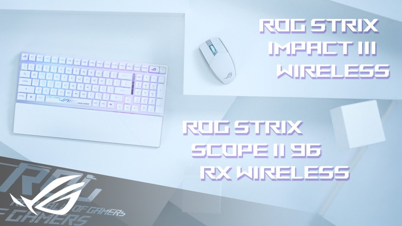 ROG Strix Scope II 96 RX Wireless & ROG Strix Impact III Wireless｜月光白系列