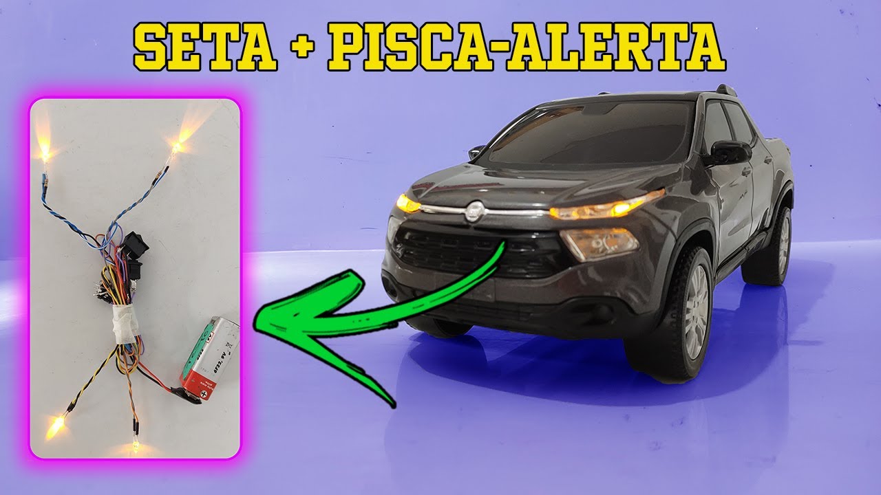 Como fazer circuito de seta + pisca-alerta de LEDs para miniaturas - Charmosa Miniaturas