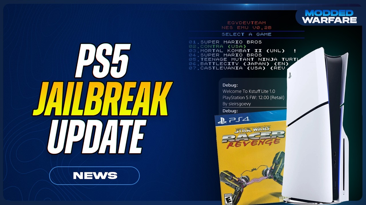 Новости о взломе PS5: Homebrew версии 13.00, портирование Kstuff до версии 12.00, прогресс Luac0r...