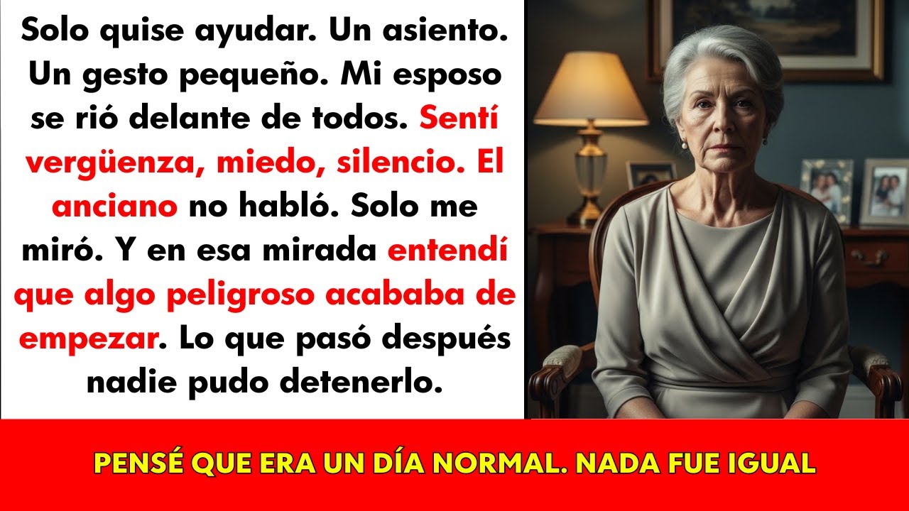 Asistí a un anciano en el transporte público profesor de Derecho.Mi esposo arrogante quedó humillado