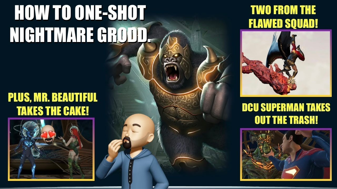 How to One-Shot Nightmare Rise of Krypton Boss Grodd, and more! Injustice 2 Mobile
