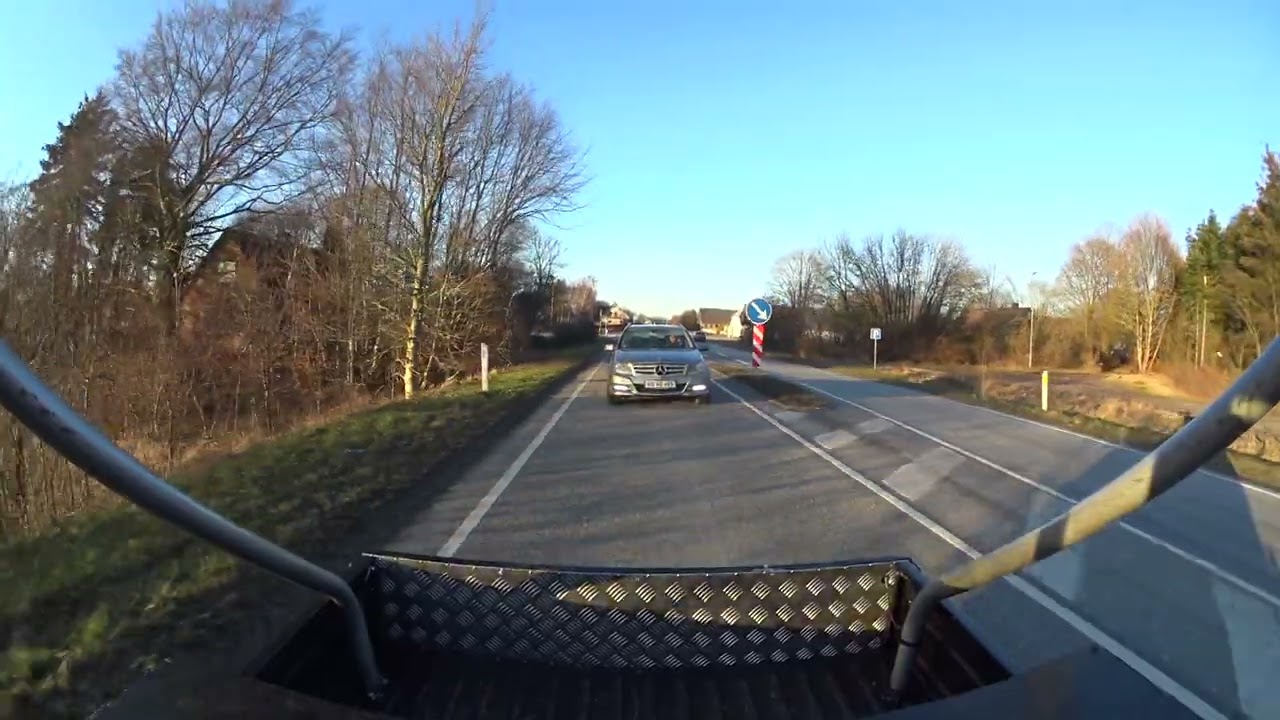 Drive along on a beautiful winter afternoon, Piaggio Ape 50