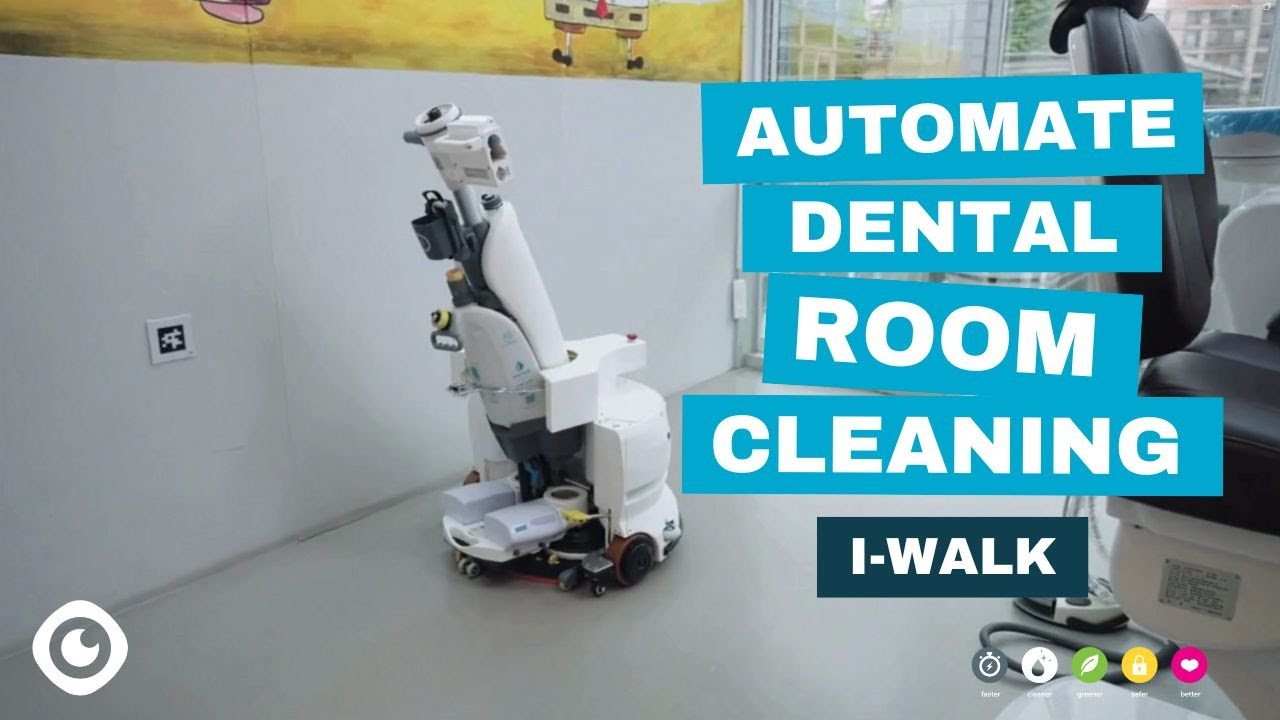 Automate Dentist Room Cleaning with the i-walk Co-botic Add-on for the i-mop XL