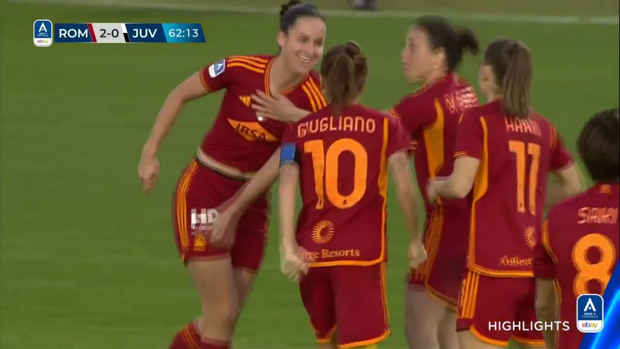 Roma-Juventus 3-1 | La 'bordata' di Linari chiude la festa giallorossa | #serieafemminile eBay