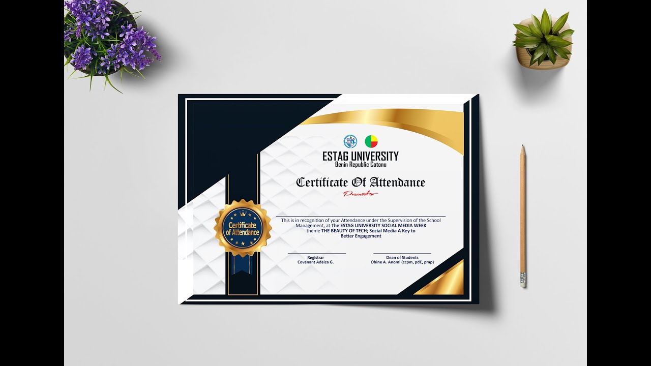 Certificate Design with Coreldraw