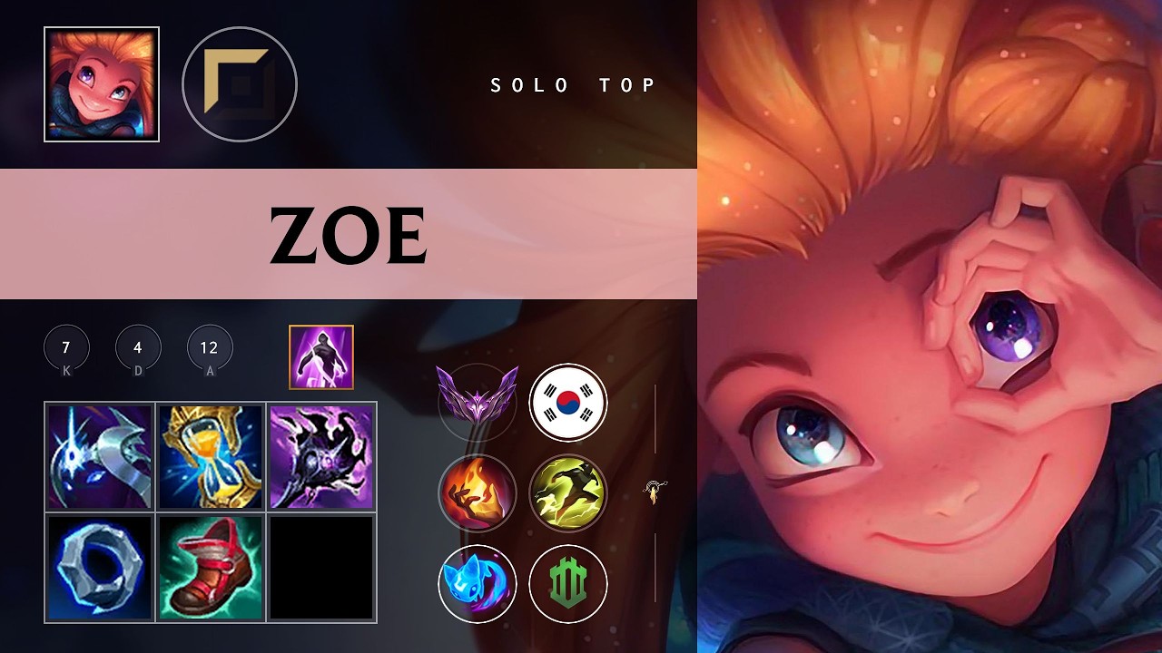 Zoe Top vs Malphite - KR Master Patch 26.08